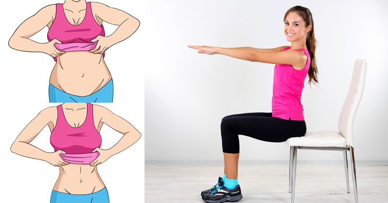 7 Chair Exercises That Will Reduce Your Belly Fat While You Sit